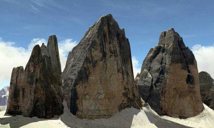 FSC news MTGS330 G1000 Dolomiti 3D Cime di Lavaredo front